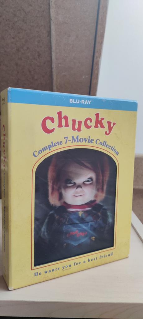 Chucky 7 movie collection, Ophalen of Verzenden, Zo goed als nieuw, Horror, Boxset