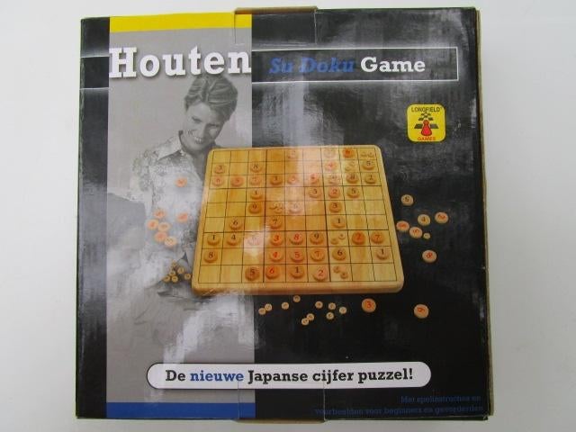 Houten Sudoku - Su Doku spel - Japanse cijferpuzzel NIEUW, Een of twee spelers, Ophalen, Nieuw