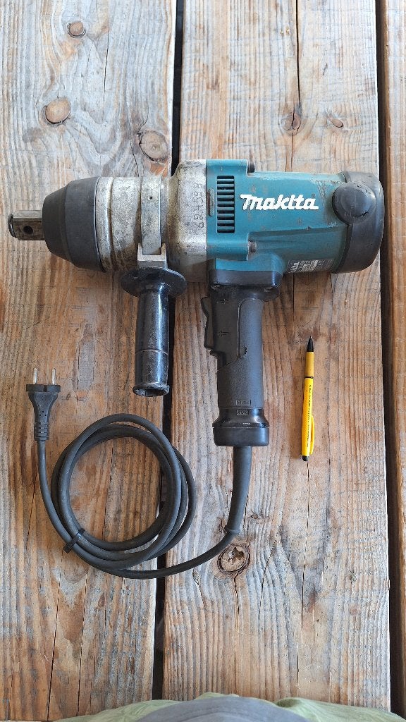 Makita TW1000 Zware 1 duims slagmoersleutel 1 inch., ., Ophalen of Verzenden, Zo goed als nieuw, .