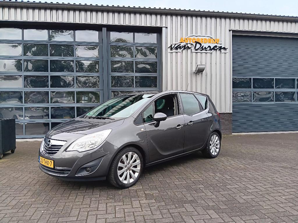 Opel Meriva 1.4 Turbo 88KW 2012 Grijs  Clima/Cruise CV Trekh, Auto's, Voorwielaandrijving, 4 cilinders, Leder en Stof, Origineel Nederlands