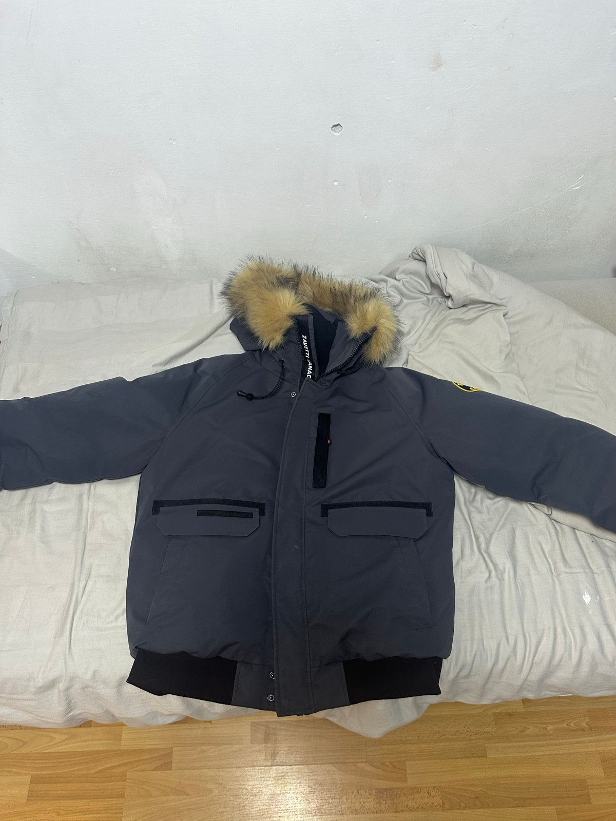 Zavetti Canada Winterjas - Zo goed als nieuw, Kleding | Heren, Jassen | Winter, Maat 52/54 (L), Verzenden, Zo goed als nieuw, Grijs