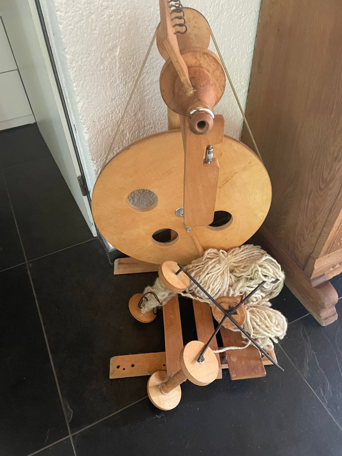 spinnewiel, Hobby en Vrije tijd, Ophalen, Gebruikt, Spinnewiel