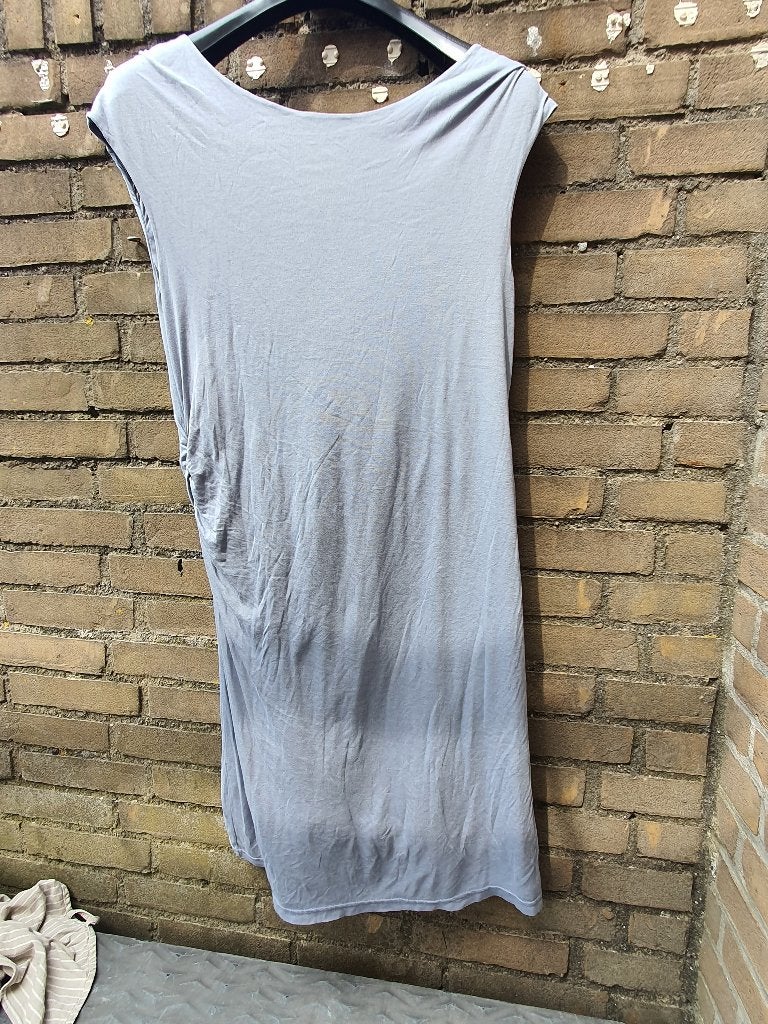 By-Bar Amsterdam lichtblauwe zomerjurk M/L, Ophalen of Verzenden, Zo goed als nieuw, Blauw, Onder de knie