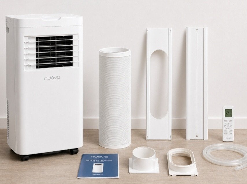 Nieuwe Nuova mobiele airco 9000 BTU, Witgoed en Apparatuur, Airco's, Nieuw, 3 snelheden of meer, Ophalen of Verzenden, Afstandsbediening