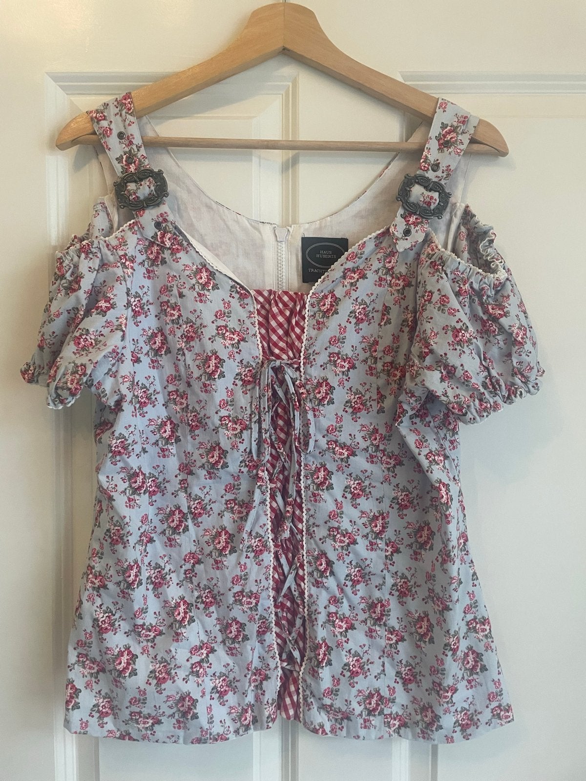 Trachtenmode Dirndl Blouse oktoberfest, Maat 38/40 (M), Ophalen of Verzenden, Zo goed als nieuw, Korte mouw