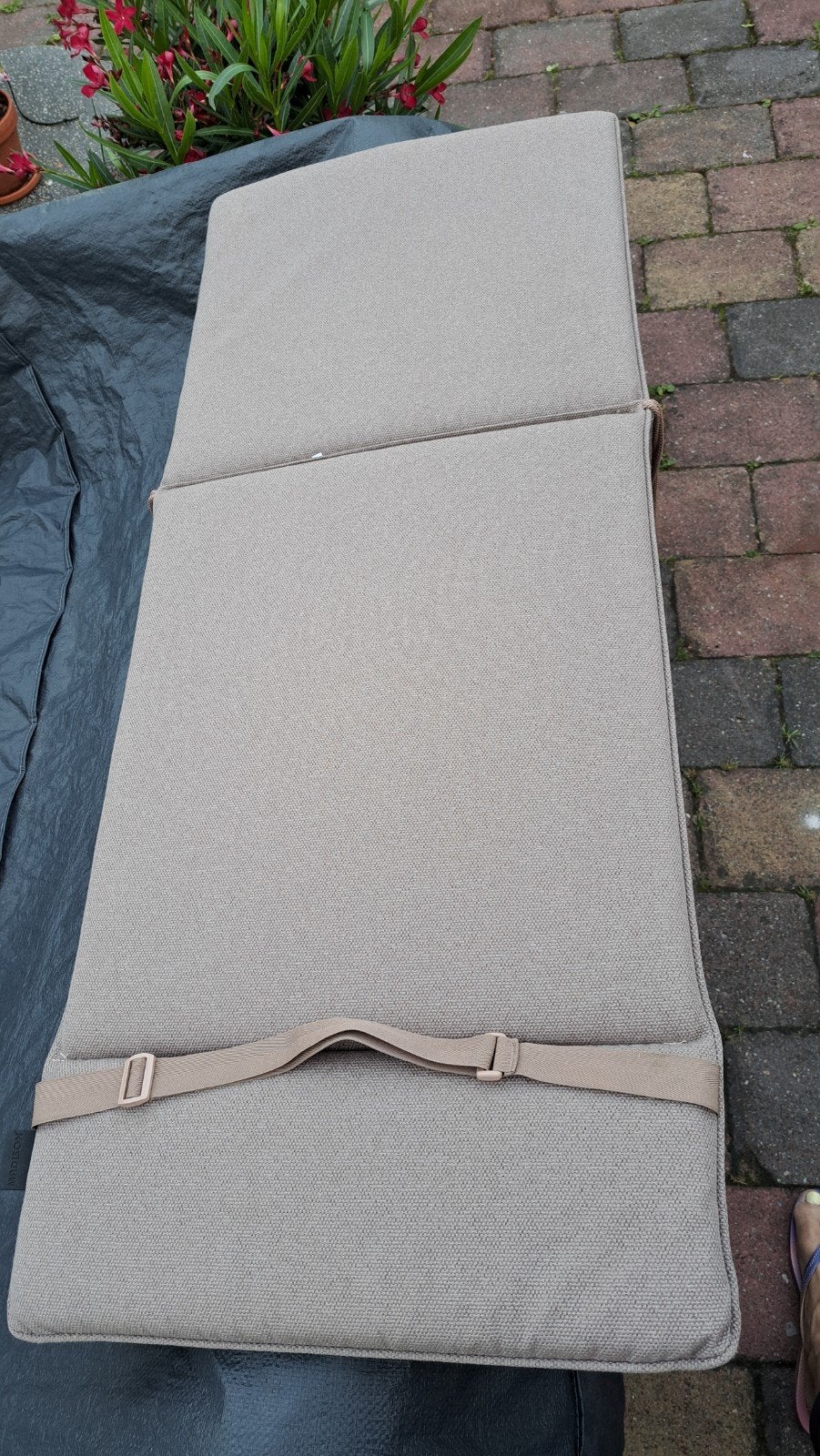 4 tuinstoelkussens bruin, Tuin en Terras, Tuinstoelen, Ophalen, Zo goed als nieuw, Textileen