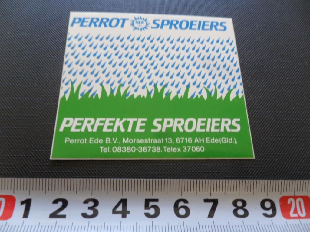 sticker Ede (GLD) PERROT Sproeiers Perfecte sproeiers, Ophalen, Zo goed als nieuw