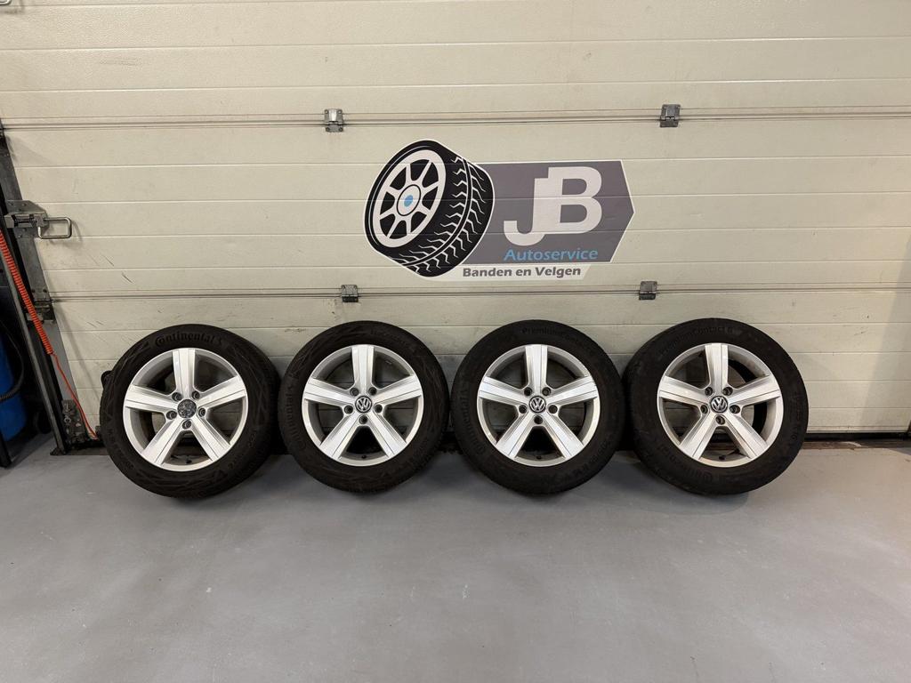 16inch Originele VW Audi Seat Skoda Velgen set! 5x112 A merk, Gebruikt, -, Banden en Velgen, Zomerbanden