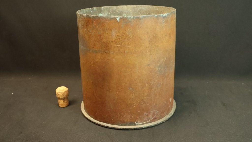 WO1 Duitse 21cm Mörser huls LEEG, Ophalen of Verzenden, Landmacht, Duitsland, Hulzen of Bodemvondsten