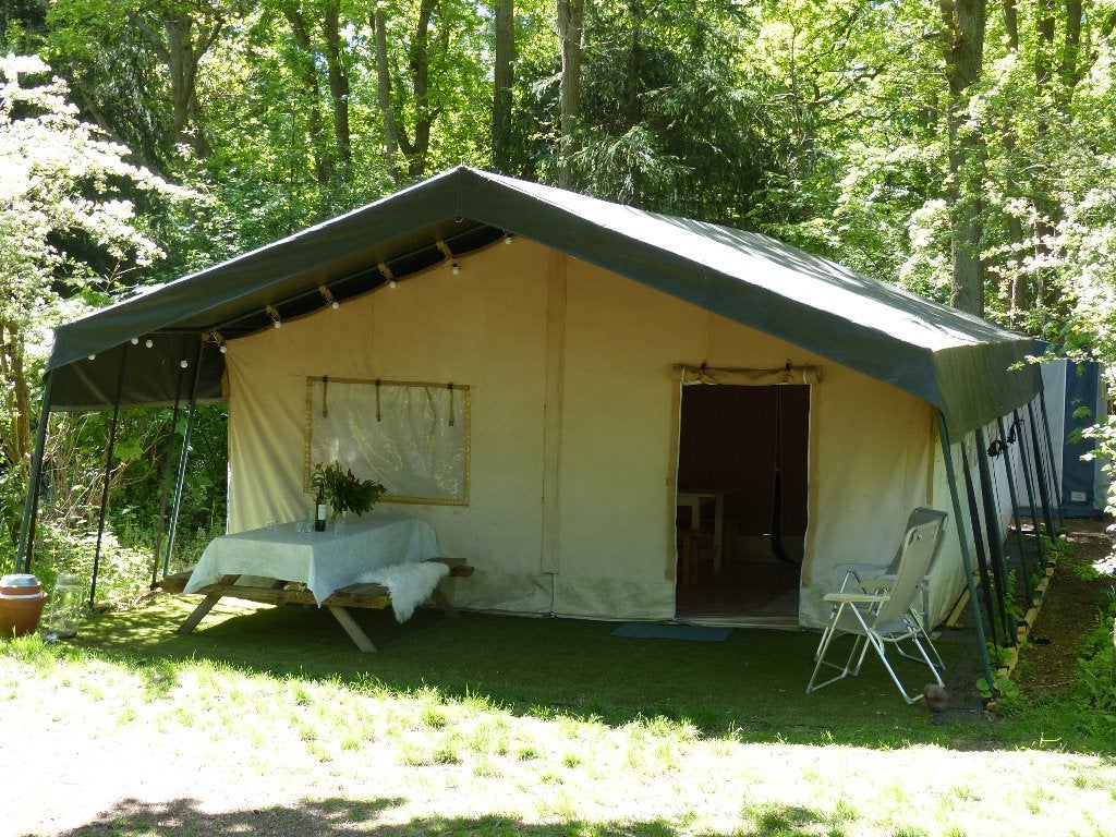 Luxe Safaritent 6p Camping Geversduin bij strand Castricum, Caravans en Kamperen