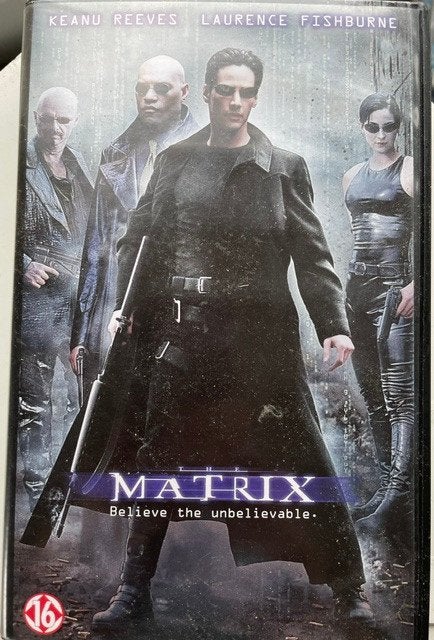 Matrix VHS Video Film, Nederlands ondertiteld, Engels, Vanaf 16 jaar, Science Fiction en Fantasy