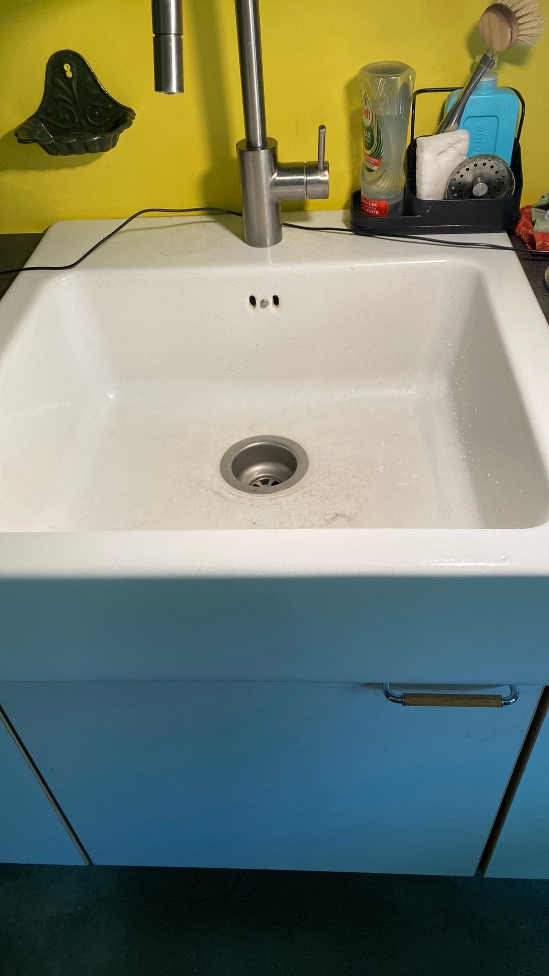 Porselein wasbak van ikea, Huis en Inrichting, Badkamer | Badkamermeubels, Gebruikt, Minder dan 100 cm, Wasbak of Wastafel, 25 tot 50 cm