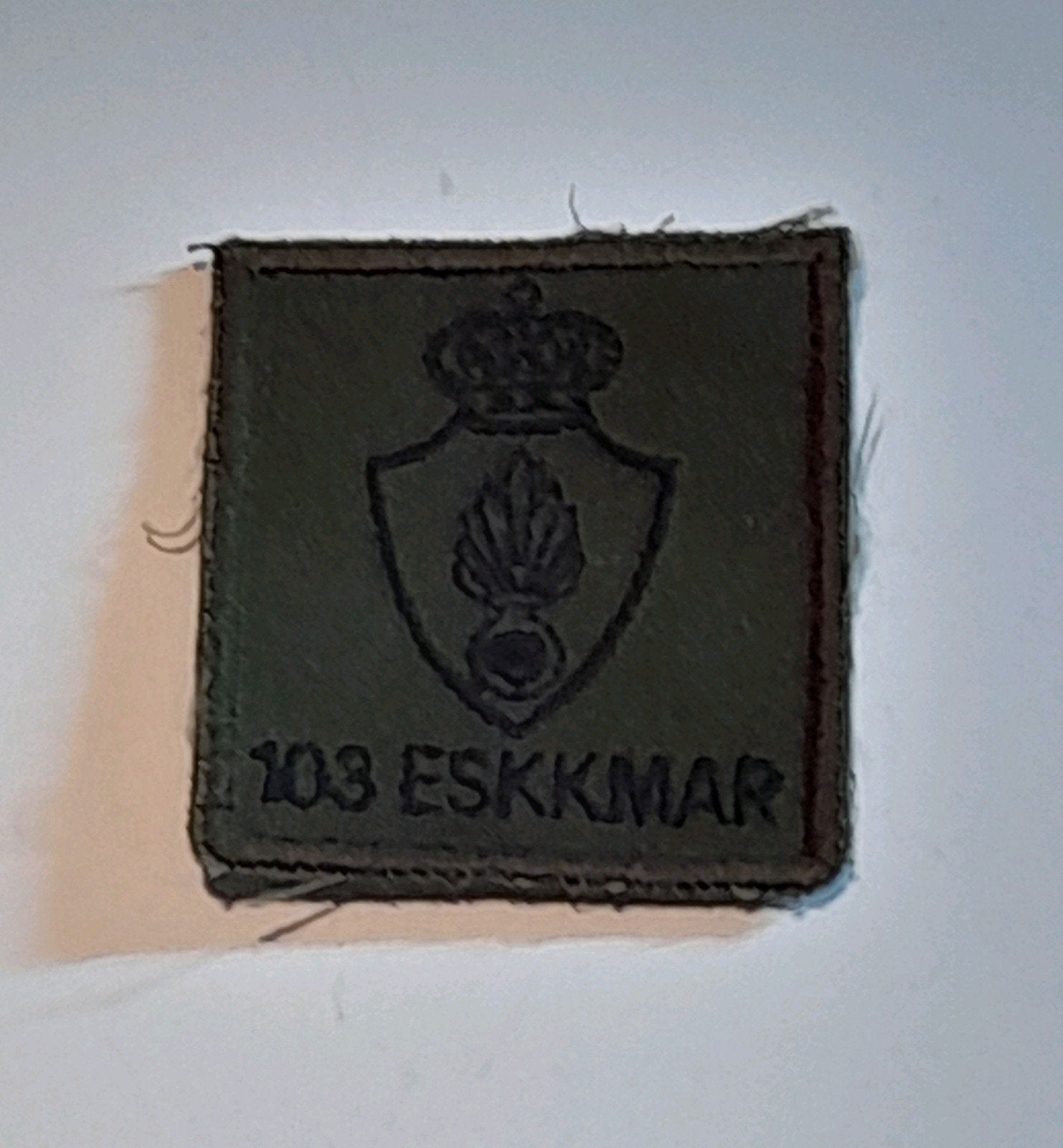 Borstembleem 103 ESKKMAR, Ophalen of Verzenden, Landmacht, Nederland, Embleem of Badge