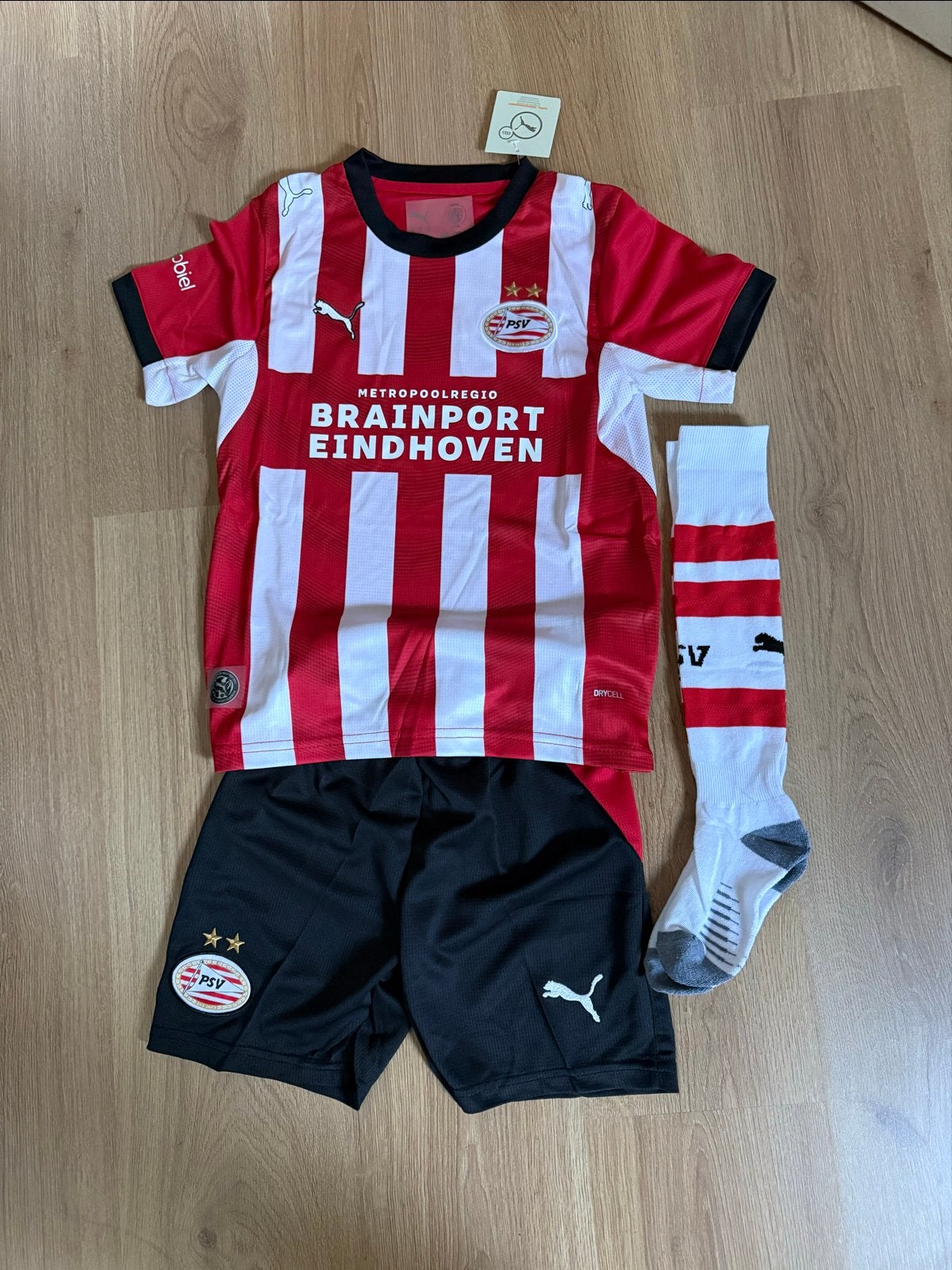 PSV Tenue 2026/2027 Maat 128/134 met Sokken, Ophalen of Verzenden, Nieuw, Jongen of Meisje