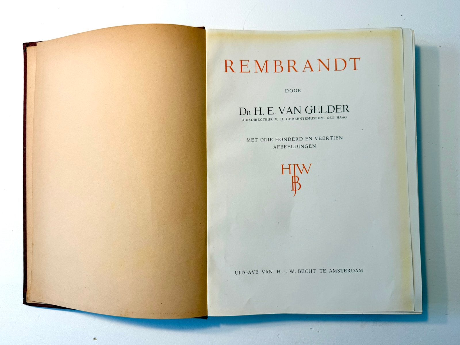 “Rembrandt” - Dr. H.E. van Gelder (vintage boek, 1953), Boeken, Gelezen, Ophalen of Verzenden, Dr. H.E. van Gelder, Schilder- en Tekenkunst