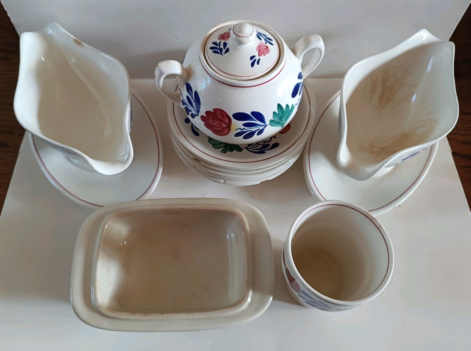 Boerenbont restant serviesgoed - diverse items, Ophalen of Verzenden
