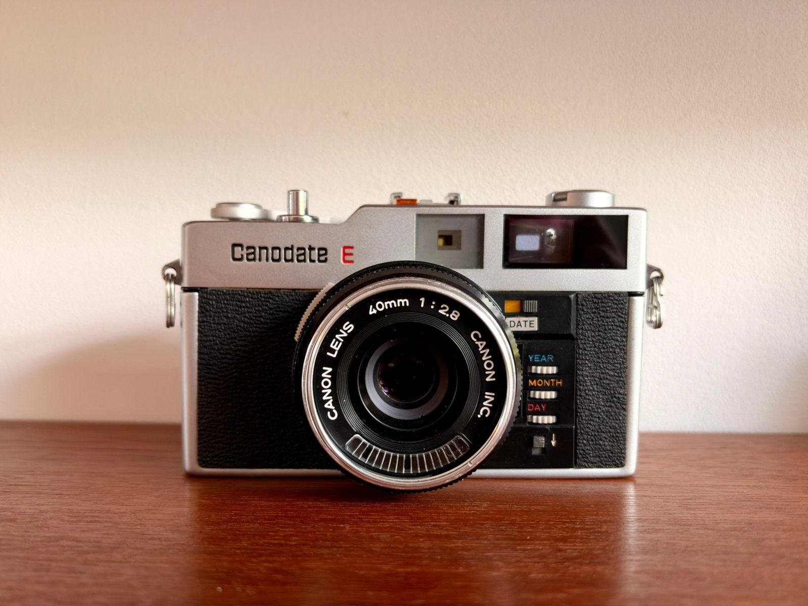 Canon Canodate E Rangefinder met 40mm 2.8 lens, Ophalen of Verzenden, Gebruikt, Compact, Canon