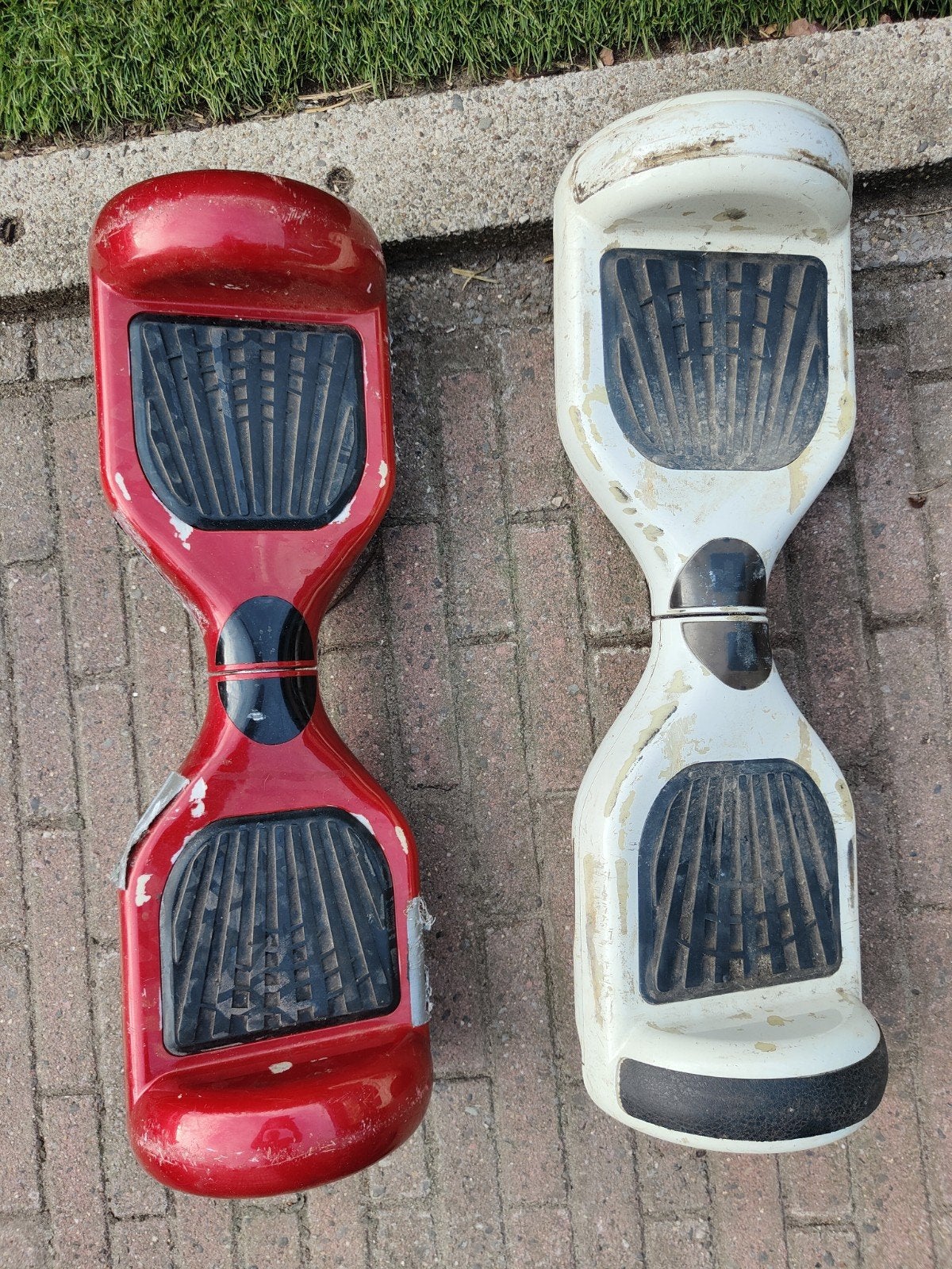 Hoverboards met zitje en tas - Rood en Wit, Ophalen, Gebruikt, Gewone step
