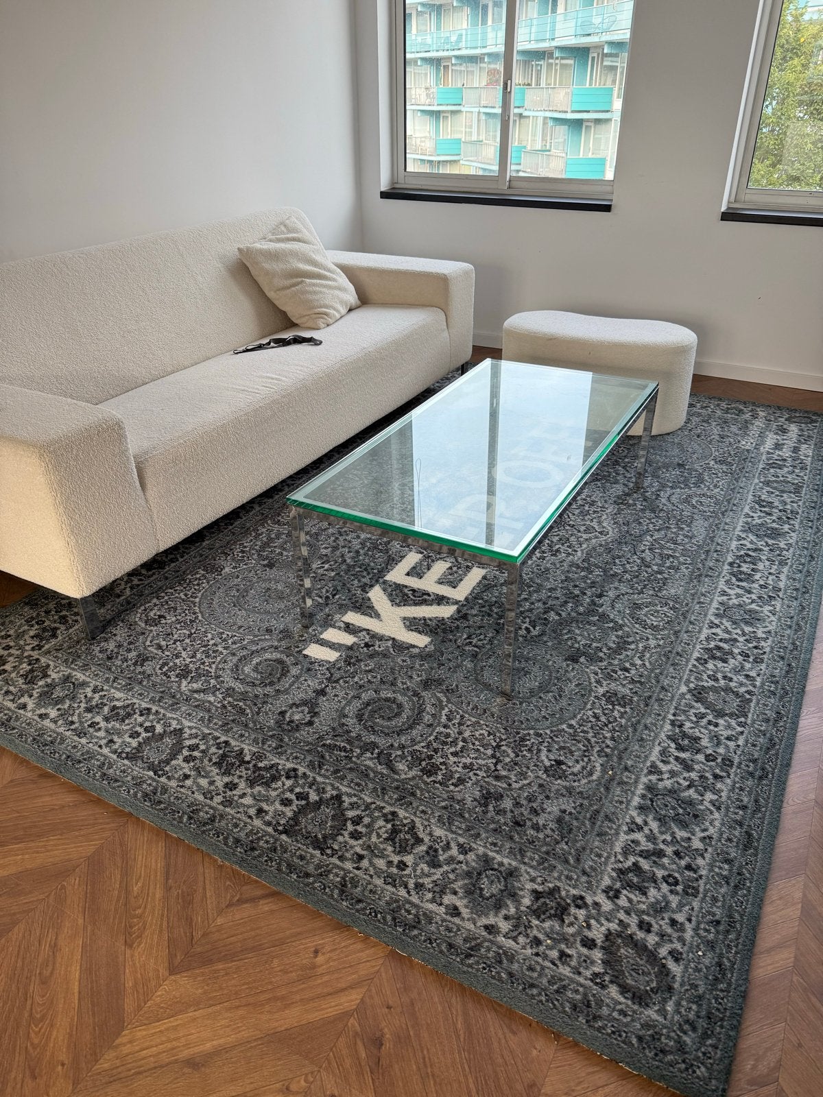 IKEA x Off-White "KEEP OFF" vloerkleed, Ophalen, 200 cm of meer, Zo goed als nieuw, 200 cm of meer