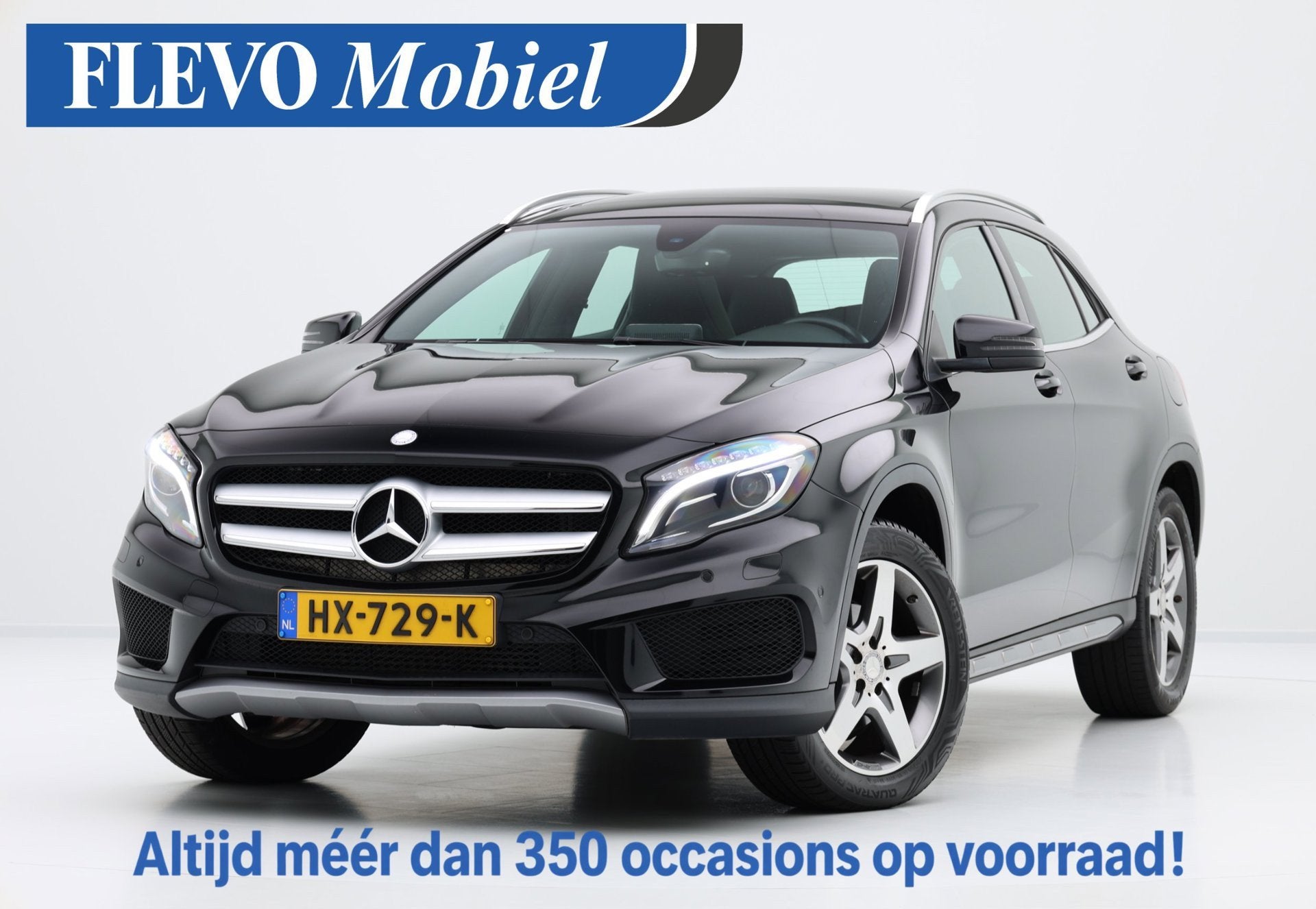 Mercedes-Benz GLA-klasse 180 Ambition AMG Aut. Pano|Leder-Al, Auto's, Gebruikt, Euro 6, 4 cilinders, 715 kg