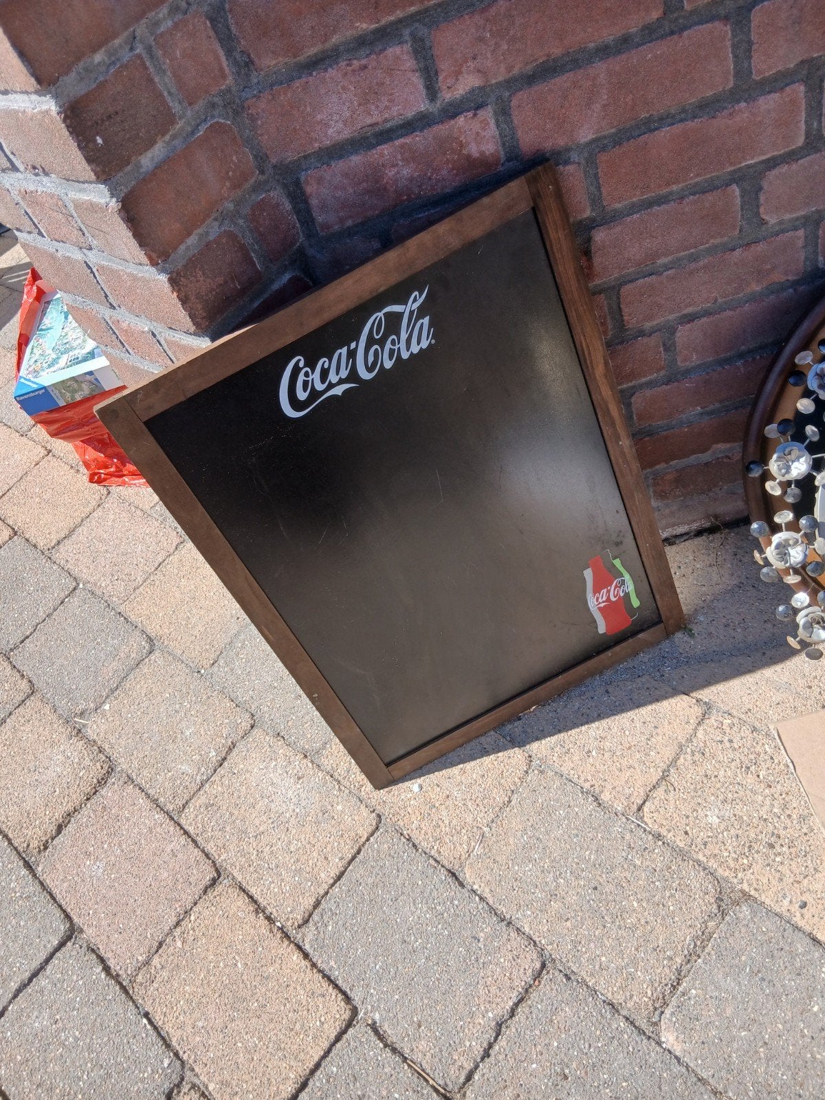 Coca-Cola Krijtbord - Vintage Reclamebord, Ophalen, Gebruikt, Reclamebord