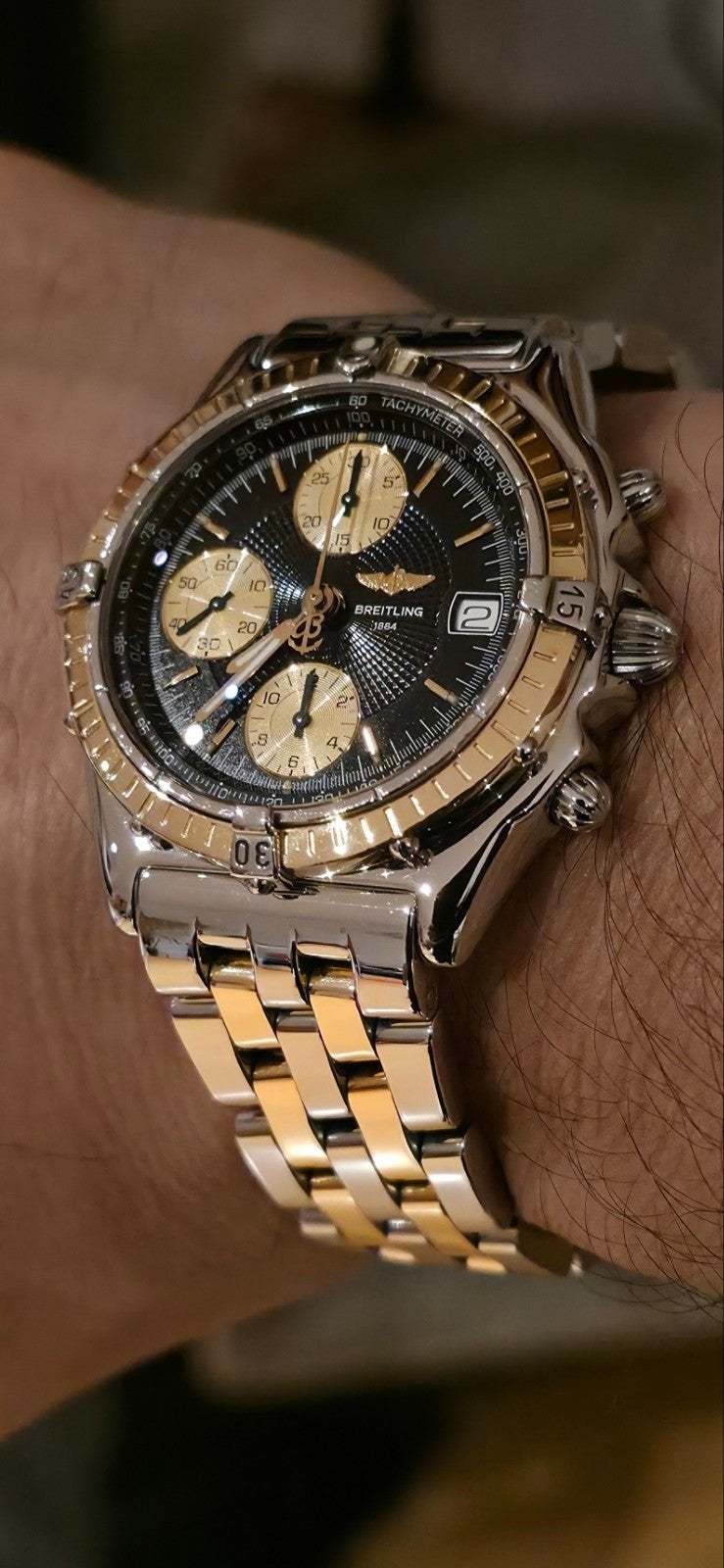 Breitling Chronomat D13050.1, Ophalen of Verzenden, Zo goed als nieuw, Goud, Breitling