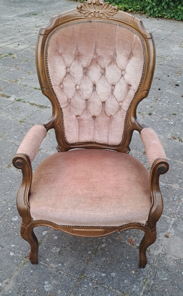 klassieke armstoel, Antiek en Kunst, Antiek | Meubels | Stoelen en Banken, Ophalen