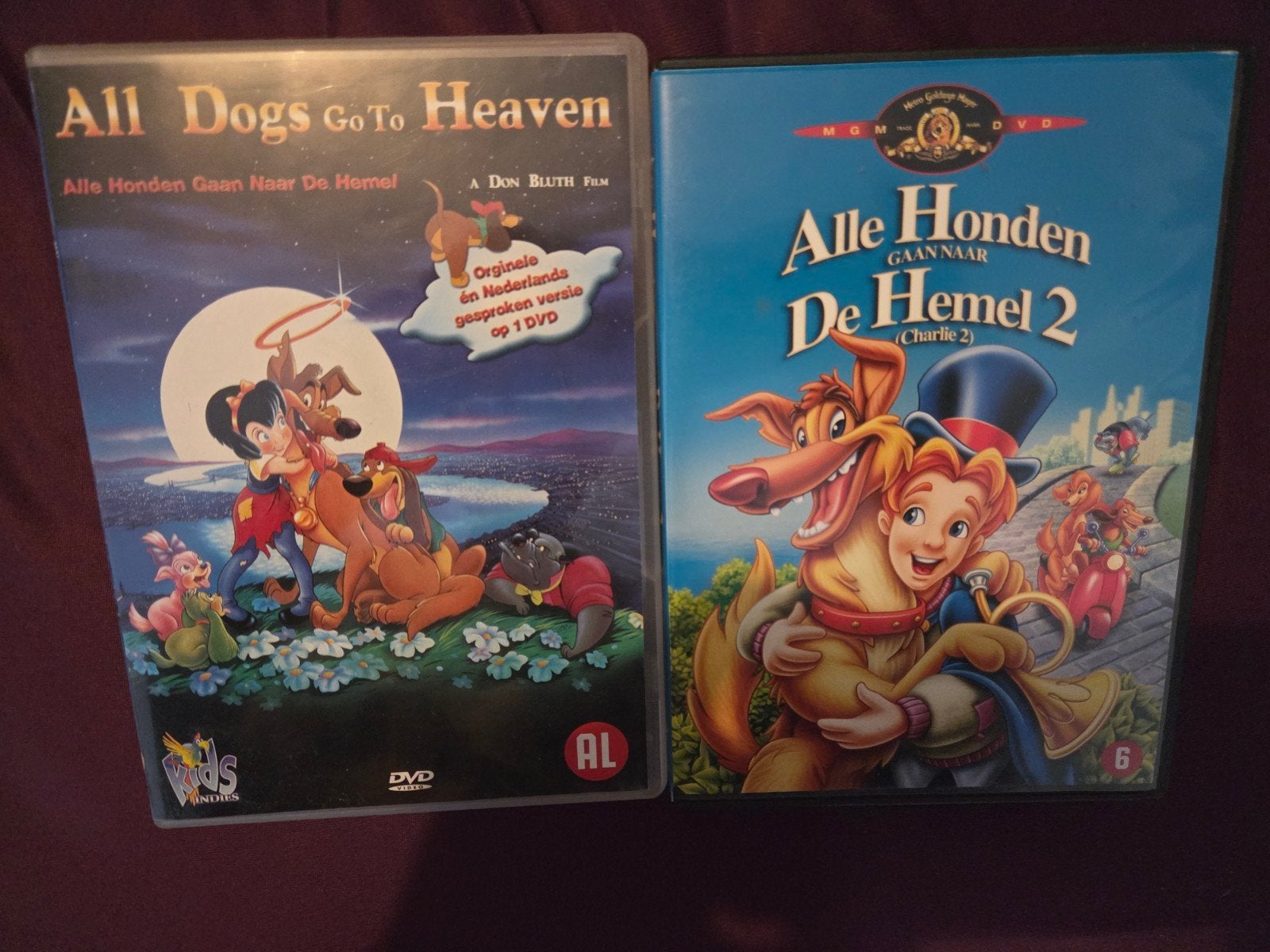 Alle honden gaan naar de hemel 1 & 2 DVD all dogs go to heav, Europees, Alle leeftijden, Boxset, Ophalen of Verzenden
