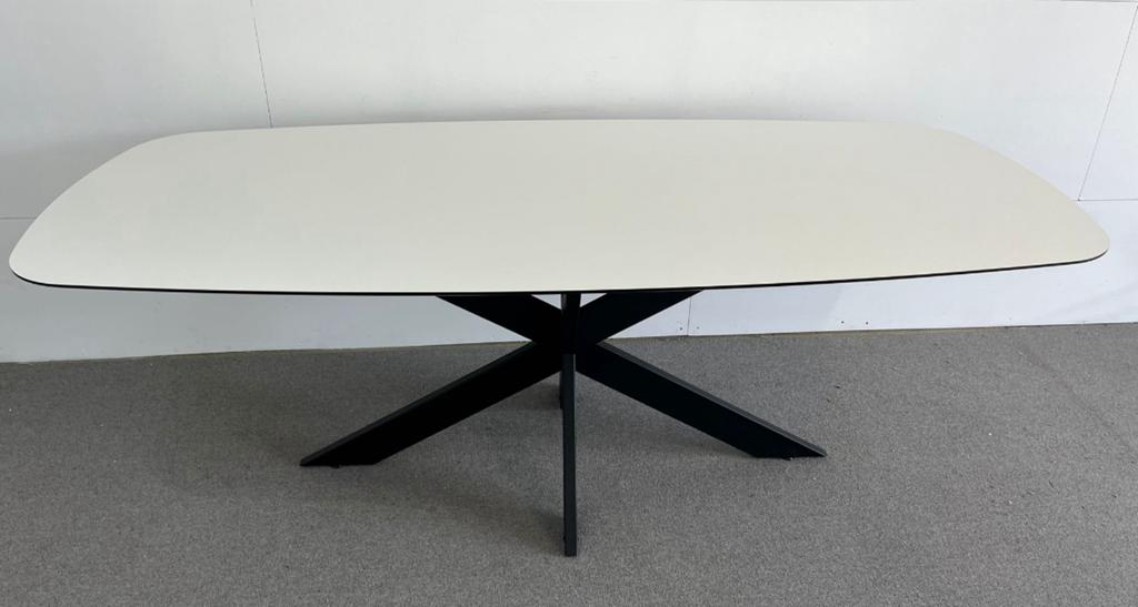 Nieuwe eettafel wit deens ovaal 220, Huis en Inrichting, Tafels | Eettafels, Ophalen, 100 tot 150 cm, Vijf personen of meer, Ovaal