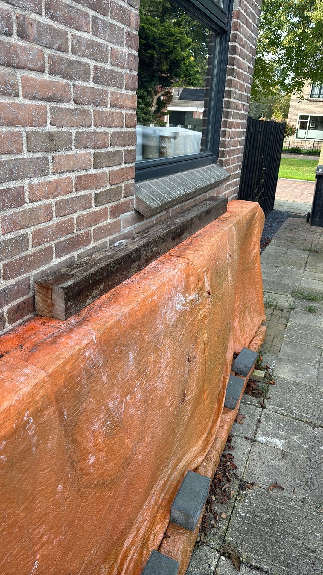 Hardhouten Balk 10x10 2 meter, Ophalen, Zo goed als nieuw, Balk, Overige houtsoorten