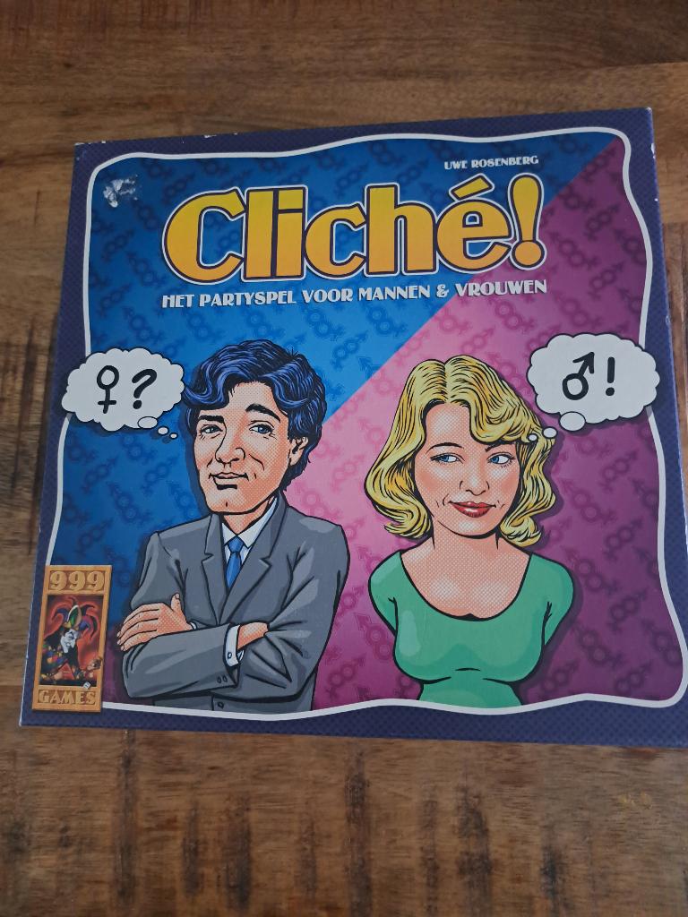 Cliché! Het partyspel voor.mannen en vrouwen (999 games), Vijf spelers of meer, Ophalen of Verzenden, Zo goed als nieuw, 999 games