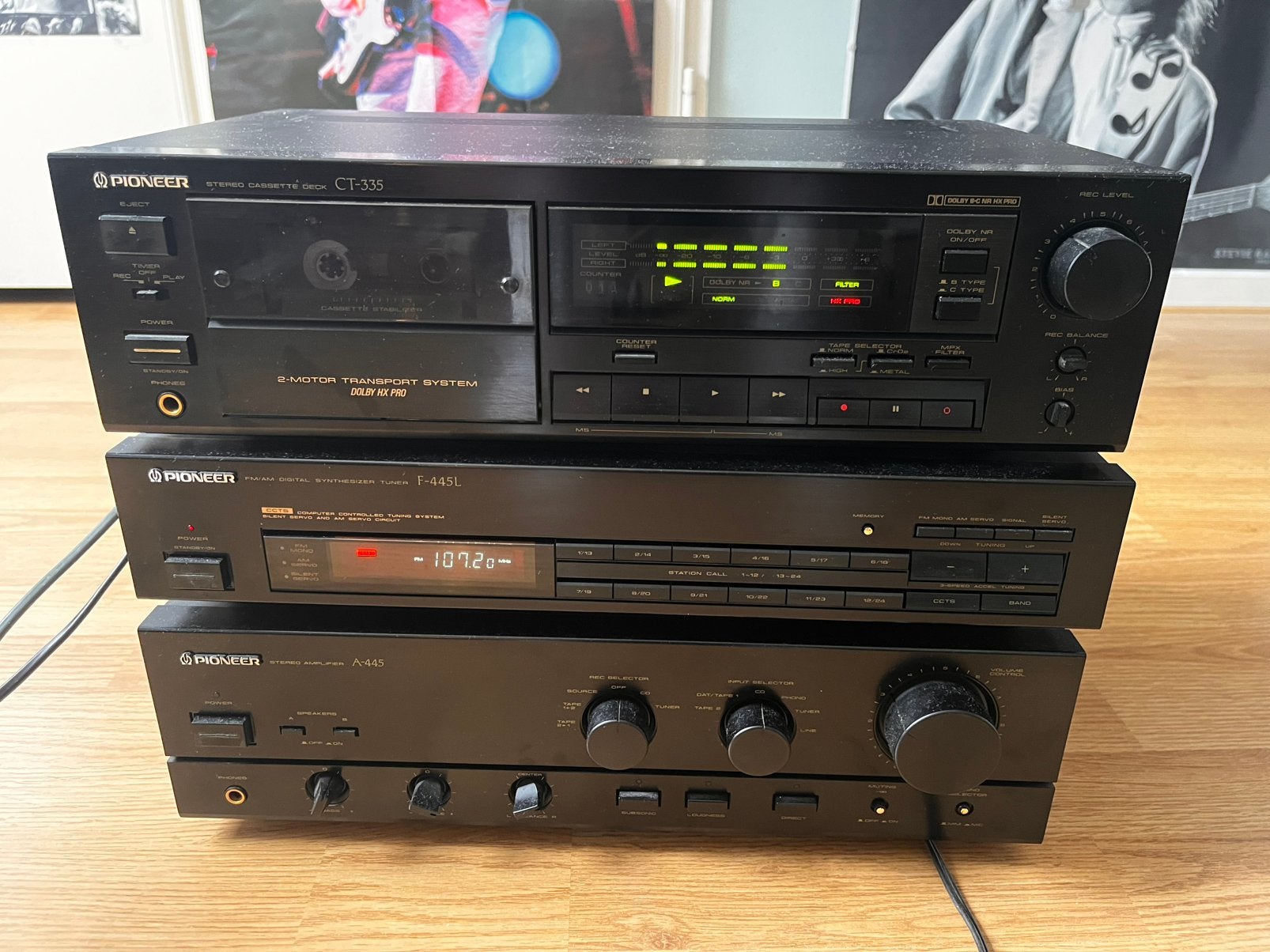 Pioneer versterker, tuner en cassettedeck, Ophalen of Verzenden, Cassettedeck, Pioneer