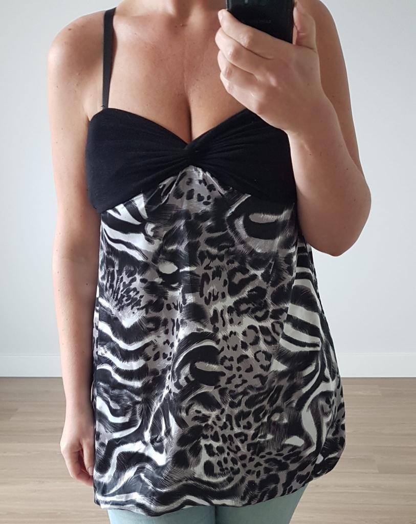 Top Zebra Nieuw Ongedragen M, Maat 38/40 (M), Verzenden, Zwart, Nieuw