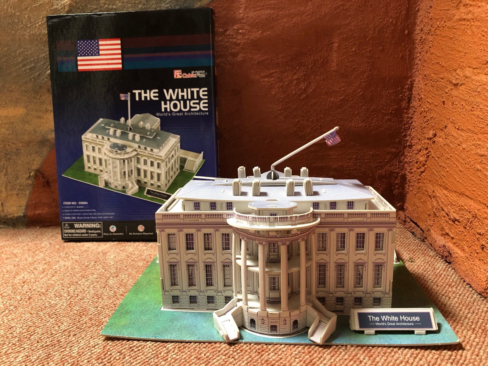 Cubicfun 3D puzzel The White House - Het witte Huis USA, Ophalen, Gebruikt, Gebouwen, Overige materialen