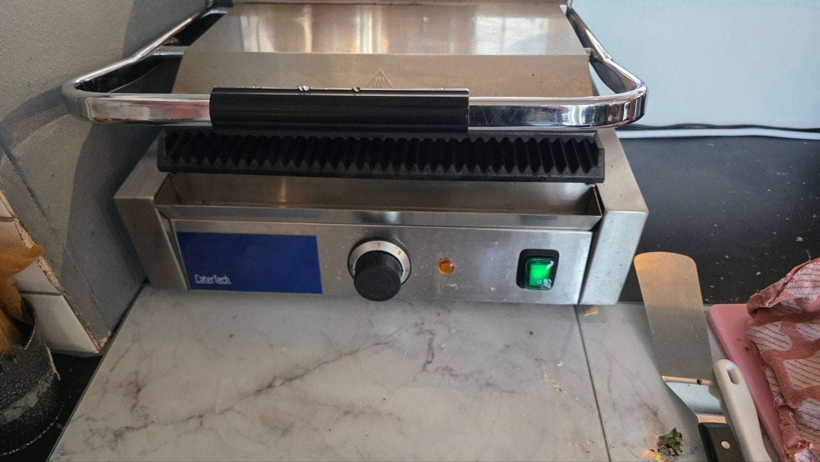 CaterTech Tafelgrill/Contactgrill - Gebruikt, Ophalen