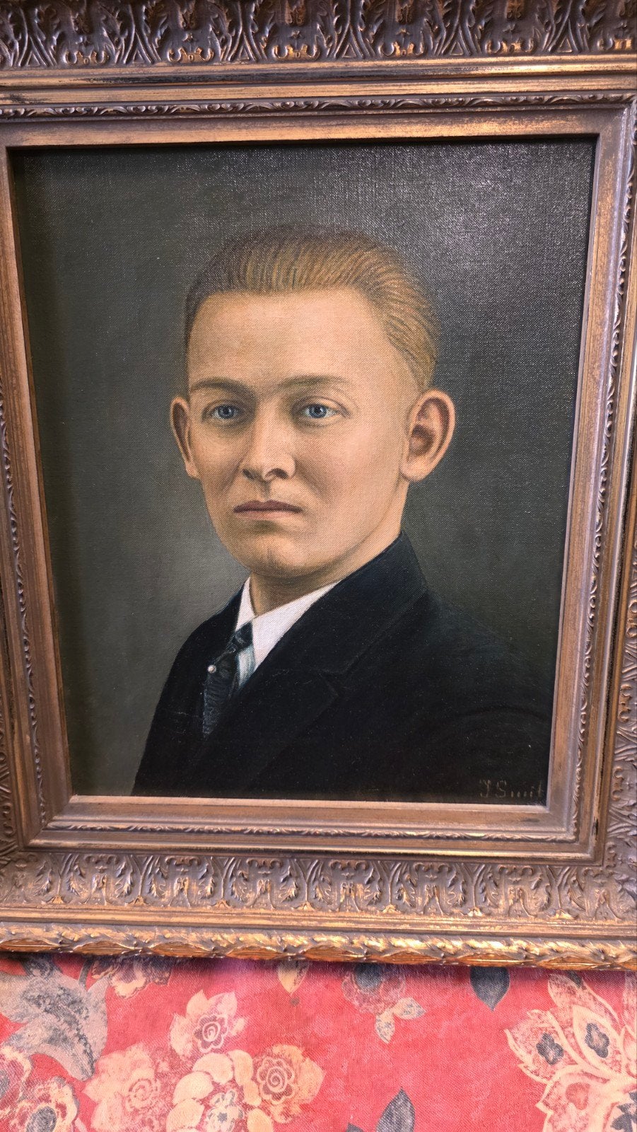 Antiek portret schilderij, Ophalen