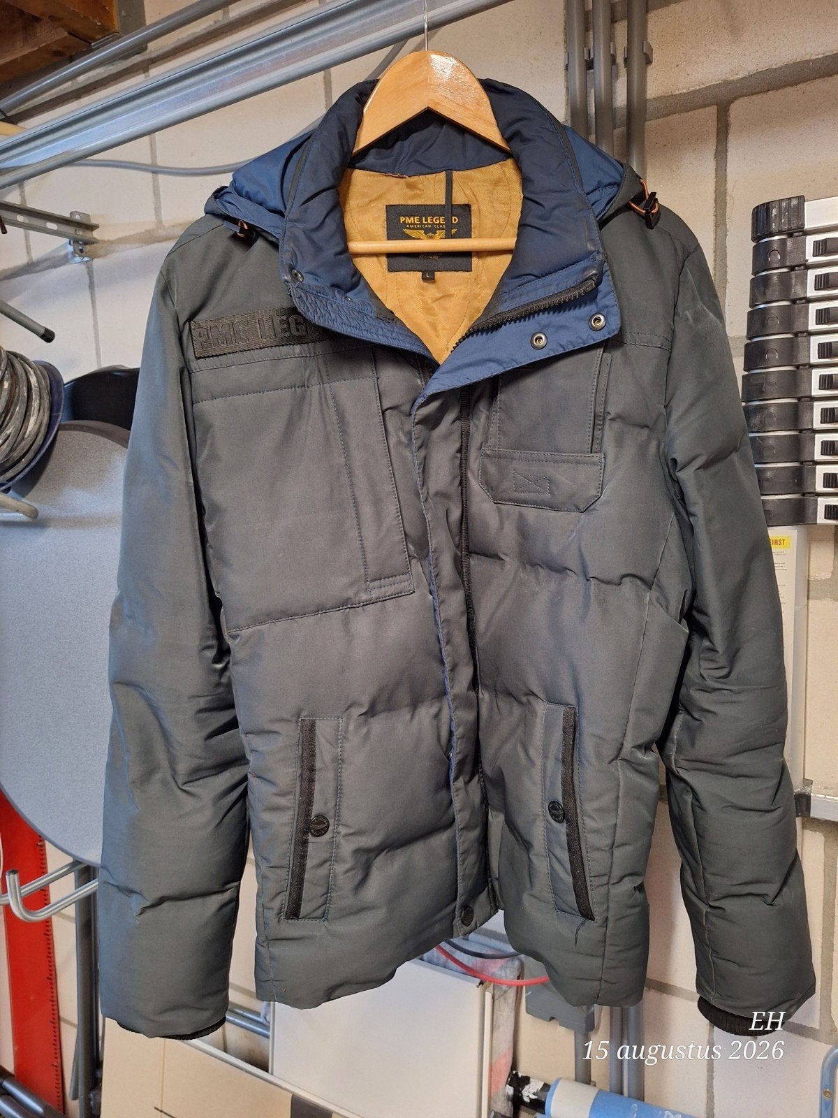 PME Legend Snowburst 2.0 Winterjas Maat L, Kleding | Heren, Jassen | Winter, Maat 52/54 (L), Blauw, Ophalen of Verzenden, Zo goed als nieuw