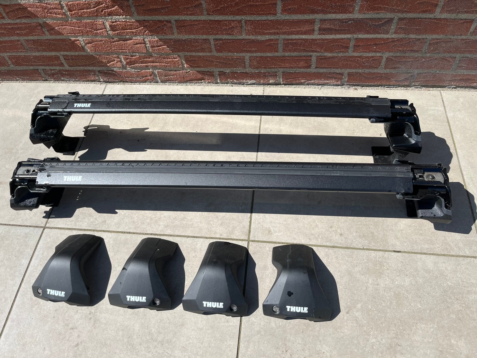 Thule dakdragers wingbar edge 7205 matt zwart., Auto diversen, Dakdragers, Zo goed als nieuw, Ophalen