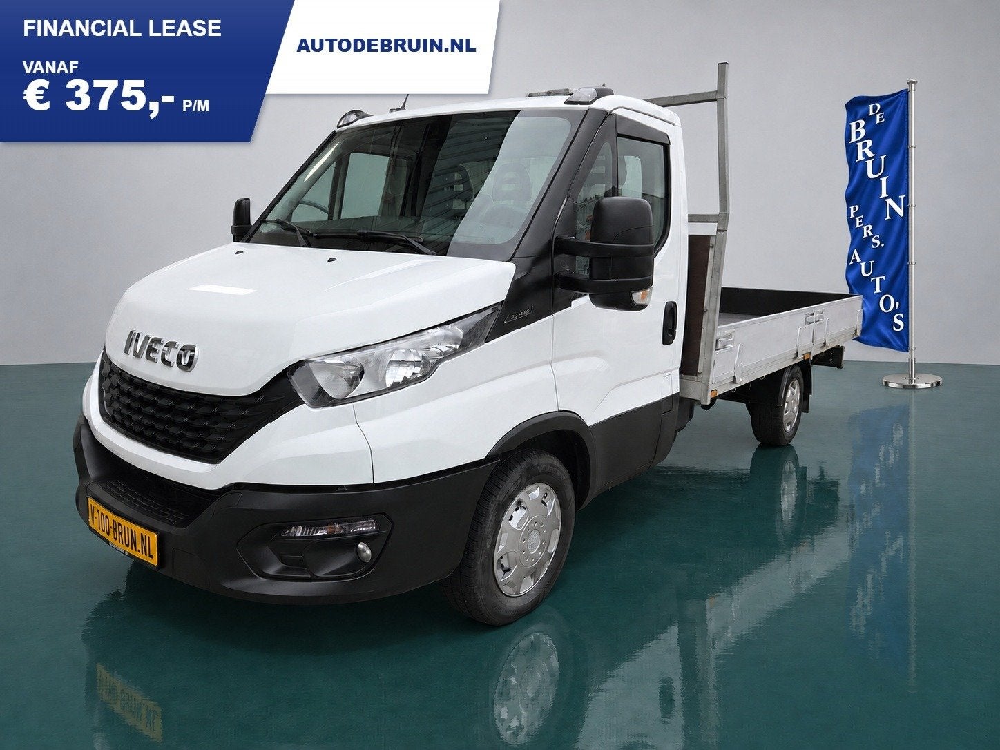 Iveco Daily 35S14 Airco Cruise control 4,24 lengte laadbak T, Auto's, Gebruikt, Iveco, Verwarmde buitenspiegels, Wit