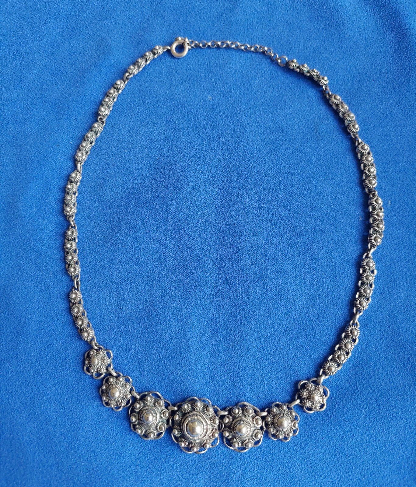 Collier halsketting zilver Zeeuwse knoppen gehalte 800,, Ophalen of Verzenden, Zilver