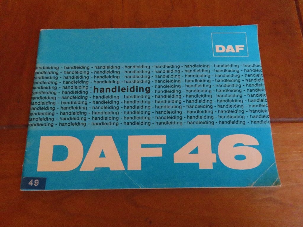 Instructieboek DAF 46, DAF 46 Stationcar 1974, zeer mooi!, Ophalen of Verzenden