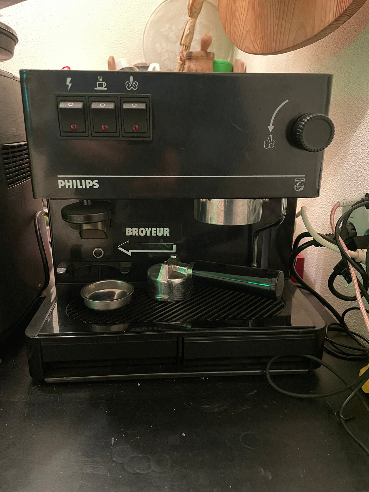 Philips Broyeur HL 3844 Espresso Apparaat, Witgoed en Apparatuur, Koffiezetapparaten, Ophalen, Afneembaar waterreservoir, Gebruikt