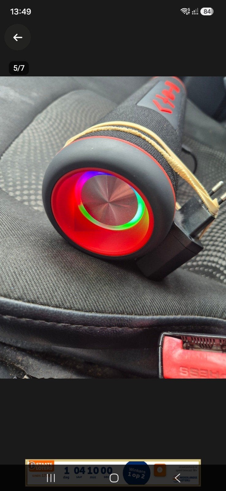 Draagbare Bluetooth Speaker met RGB Verlichting, Ophalen of Verzenden, Zo goed als nieuw, Overige typen, Soundlogic