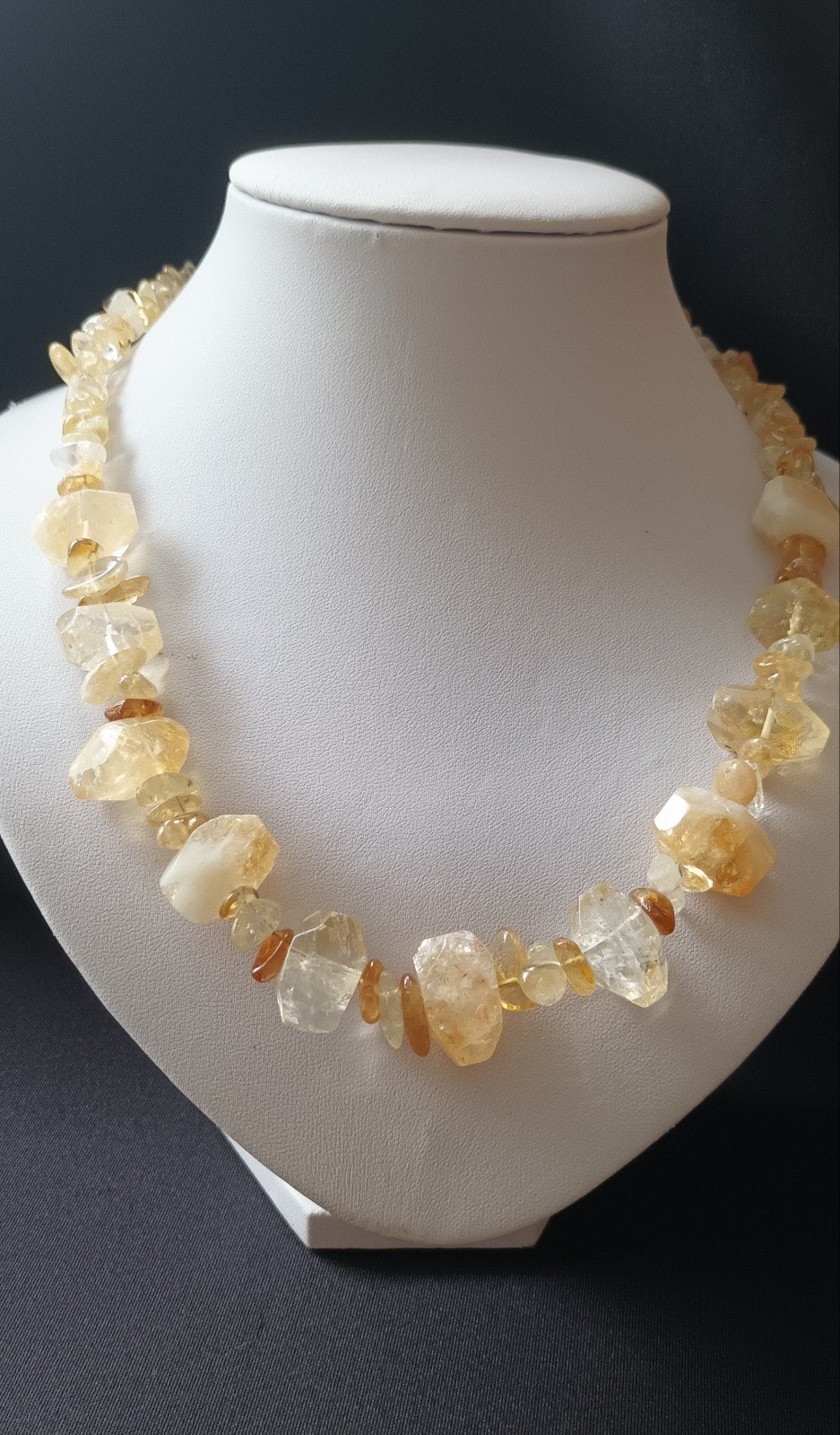 Ketting met citrien, Ophalen of Verzenden, Nieuw
