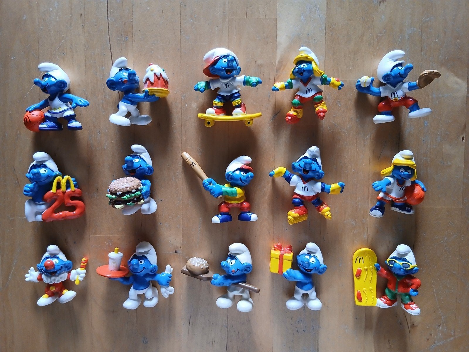 Smurfen McDonald's figuren collectie (15 stuks), Verzamelen, Poppetjes en Figuurtjes, Ophalen of Verzenden, Zo goed als nieuw