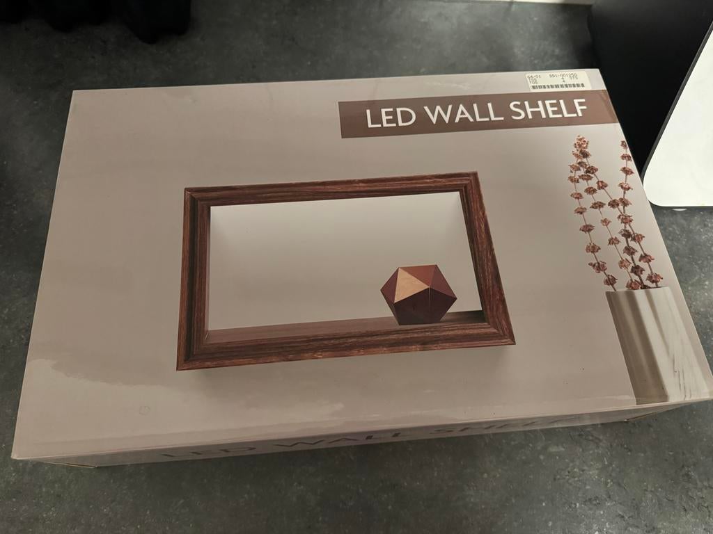 Muurplank met led-verlichting, Ophalen of Verzenden, Nieuw