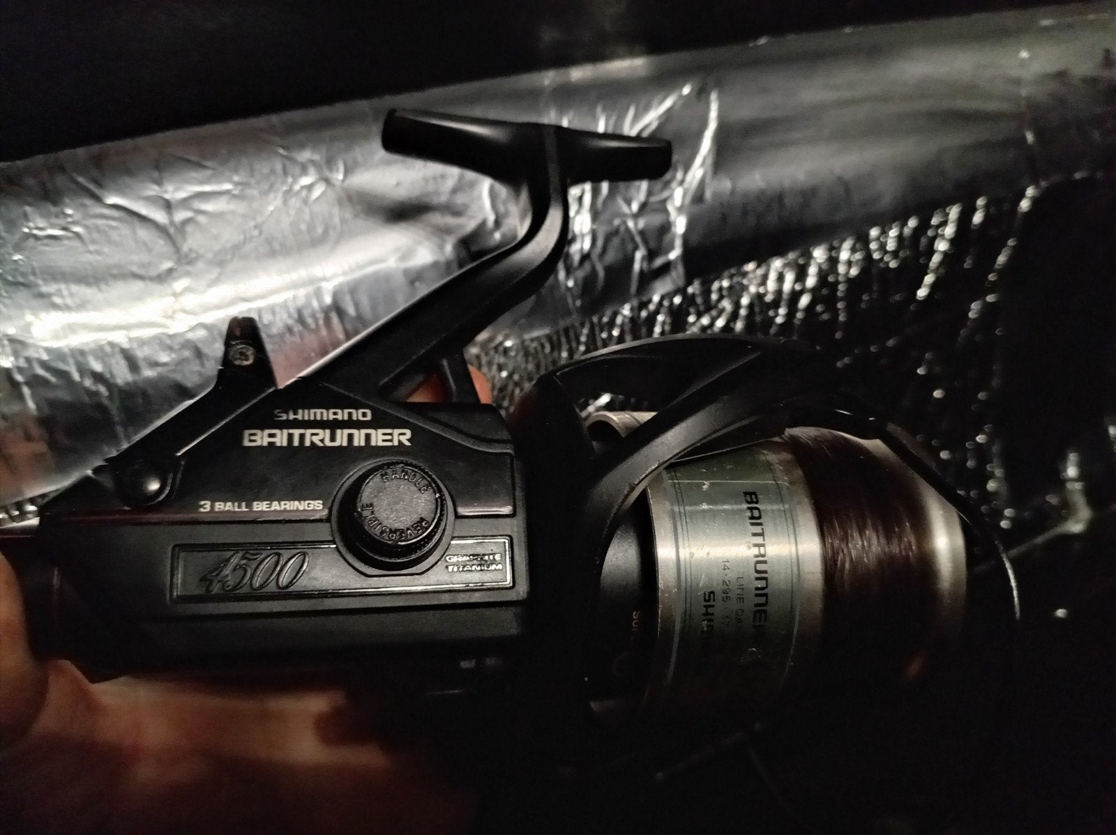 Shimano Baitrunner 4500B, Ophalen, Zo goed als nieuw, Complete hengel