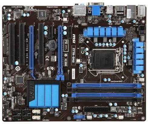 MSI Z77A-G43 Moederbord - Intel Z77, Socket 1155, DDR3, Gebruikt, DDR3, Ophalen of Verzenden, ATX