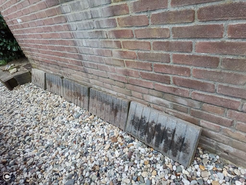 Betonnen border rand 5 x 50 cm grijs, Tuin en Terras, Gaas en Draad, Ophalen, Minder dan 10 meter, Overige typen