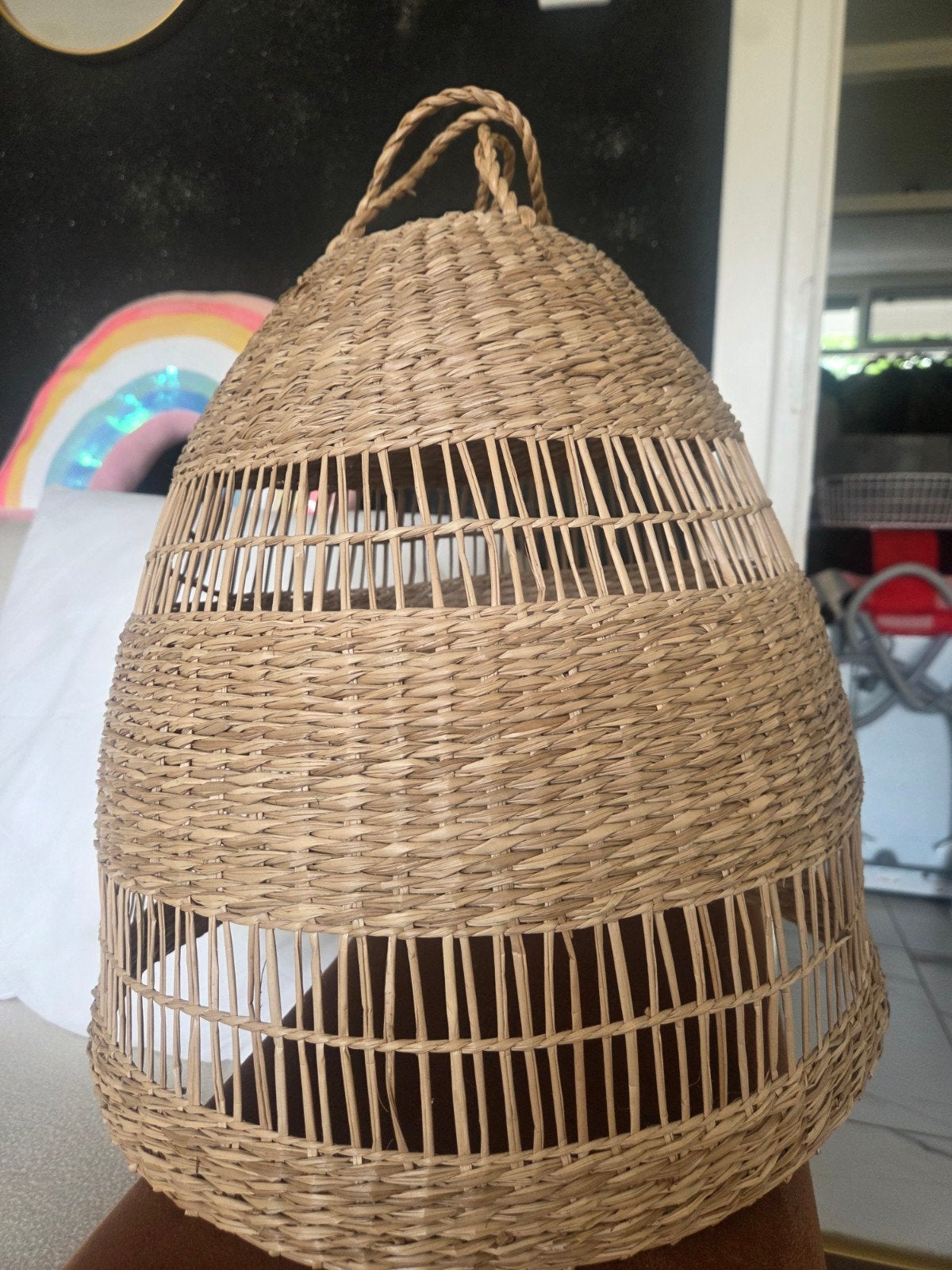 Ikea rotan lampenkap - Natuurlijke uitstraling, Huis en Inrichting, Lampen | Lampenkappen, Hanglamp, Natuurlijk materiaal, Rond